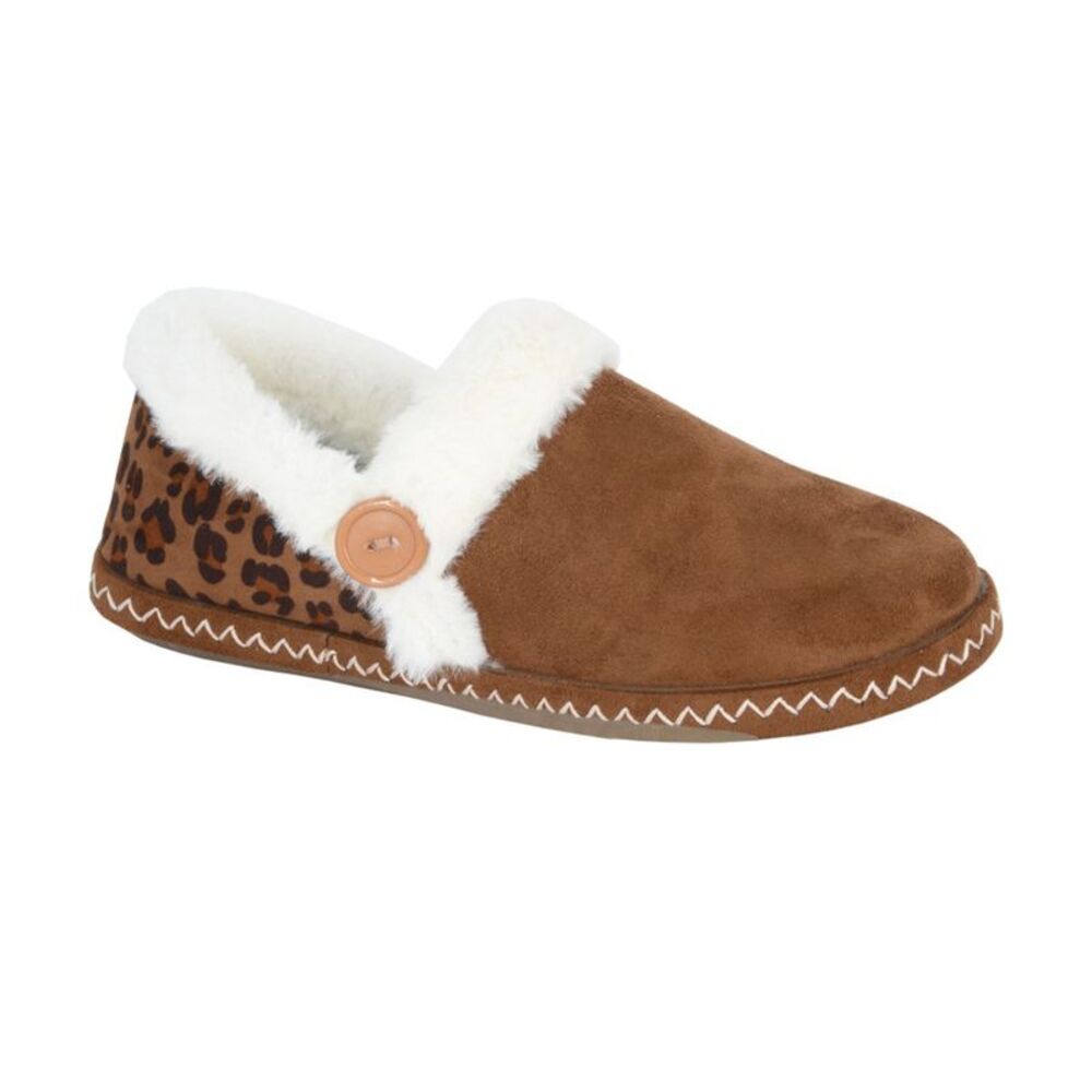 Sleepers Womens/Ladies Rachel Mule Slippers / Dark Tan